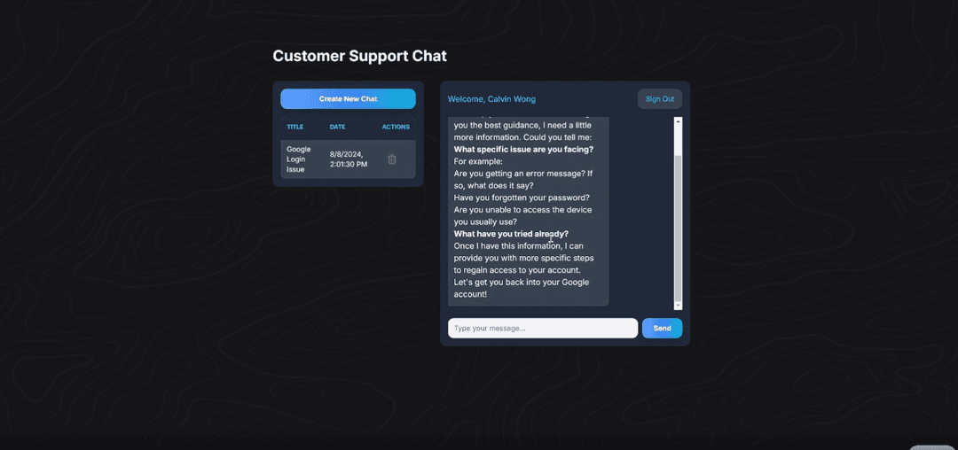 AI Customer Service Chatbot